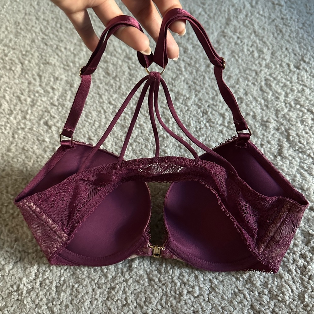 Victoria's Secret Deep Purple Strappy Bra